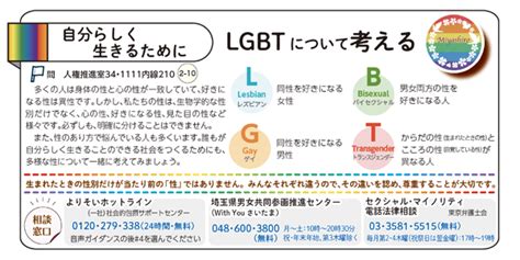 埼玉県 lgbt 条例|【県条例】埼玉県性の多様性を尊重した社会づくり条例／入間市…